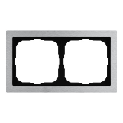 Рамка 2-м ArtGallery Pure метал. алюм. SE GAL312102