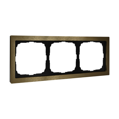 Рамка 3-м ArtGallery Pure метал. латунь SE GAL312203