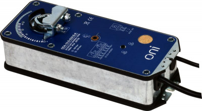 Привод заслонки 20Нм 24В AC/DC 2 позиционный с возвратной пружиной с дополнительным переключателем ONI ODA-20-D-024-S-A