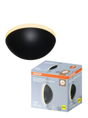 Светильник SURFSP SP 4Вт 3000К тепл. бел. 120лм бра настен. черн. OSRAM 4607194233120