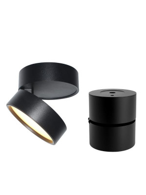 Светильник светодиодный SURFSP TRDL 10Вт 3000К тепл. бел. 700лм накладной поворотн. черн. OSRAM 4607194233007