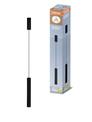 Светильник светодиодный TUBE SURFSP DLTB 12Вт 3000К тепл. бел. 800лм подвесной черн. OSRAM 4607194233083