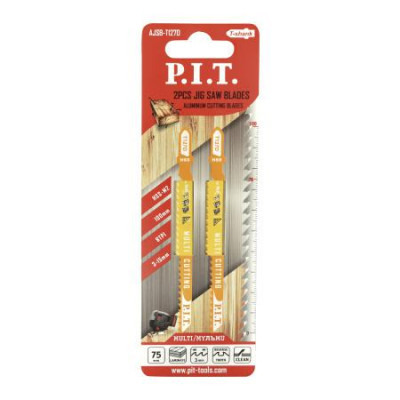 Пилка для лобзика универс. 100х75мм 15мм 8TPI шаг 3.0мм чистый рез (уп.2шт) P.I.T. AJSB-T127D