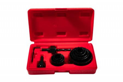 Набор кольцевых пил по дереву 19-64мм глуб. 25мм адаптер (кейс) (11 предметов) P.I.T. AWOD05-0011