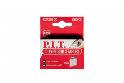 Гвоздь для степлеров Т-образ. 12мм тип 300 шляпка 1.9мм (уп.1000шт) P.I.T. ASTP300-012