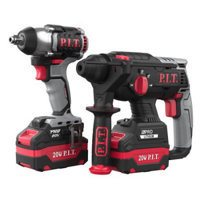 Набор инструментов аккумуляторный перфоратор PBH20H-22B; гайковерт PIW20H-300B P.I.T. P0003-02