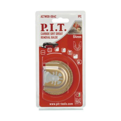 Насадка карбидная для реноваторов (МФИ) тротуарная плитка кирпич керамика 64мм P.I.T. ACTW08-064C