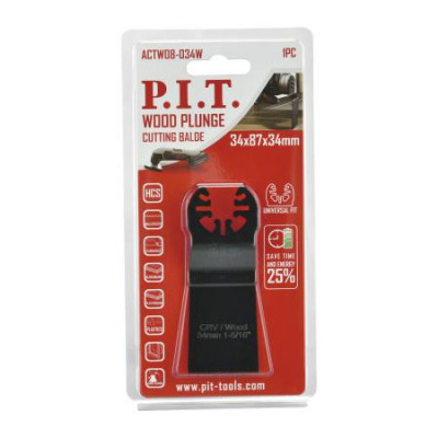 Насадка пильная для реноваторов (МФИ) по дереву 34мм P.I.T. ACTW08-034W
