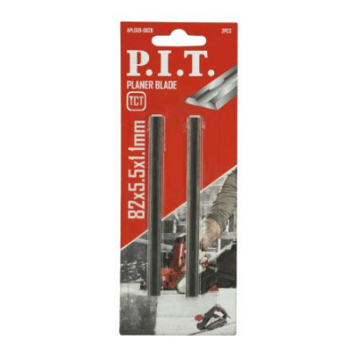 Нож для рубанка 82х5.5х1.1мм TCT двусторон. (уп.2шт) P.I.T. APLS09-082B