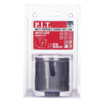 Коронка универсальная 68х55мм TCT зуб сухое сверление P.I.T. AMED13-0068