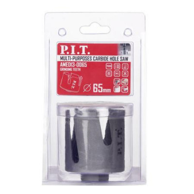 Коронка универсальная 65х55мм TCT зуб сухое сверление P.I.T. AMED13-0065