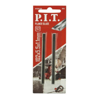 Нож для рубанка 102х5.5х1.1мм TCT двусторон. (уп.2шт) P.I.T. APLS09-102B