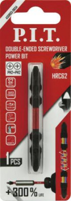 Бита ударная двусторон. магнитная PH2-PH2х65мм IMPACT торсионная зона P.I.T. ASDR03-065A
