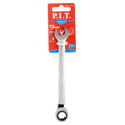 Ключ комбинированный с храповым механизмом ADVANCE 13мм 40CrV 90 зубцов NiCr P.I.T. HRCW01-0013