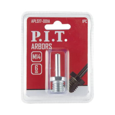 Адаптер для дрели 6мм-M14 для использования опорных тарелок для УШМ HCS P.I.T. APLS17-001A