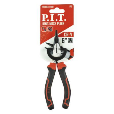 Длинногубцы 160мм двухкомпонентн. рукоятки P.I.T. HPLR03-0160