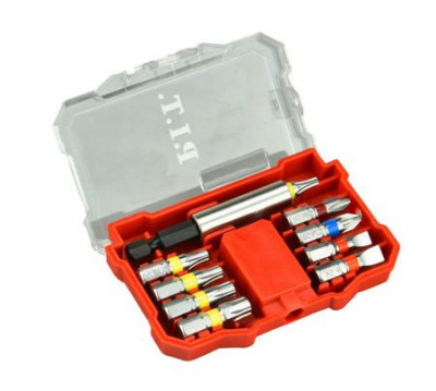 Набор бит 25мм 9шт; держатель бит (10 предметов) P.I.T. ASET04-0010