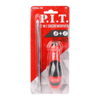Отвертка комбинированная 207мм двухсторон.я PH2+SL6 P.I.T. HSDR04-2IN1