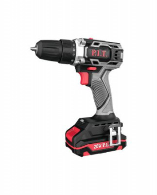 Дрель аккумуляторная 20В 30Нм патрон 10мм 2 скорости 1 АКБ 2А.ч заряд. устр. (кейс) P.I.T. PBM20H-10B/1