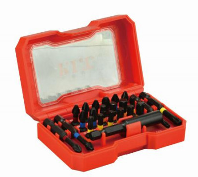 Набор ударных бит биты 25мм 18шт; биты 50мм 4шт; держатель бит (23 предмета) P.I.T. ASET04-0023