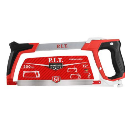 Ножовка по металлу DRUA 300мм 700г полотно BiM 24 TPI 90/45град. БЗП P.I.T. HHAS01-0300