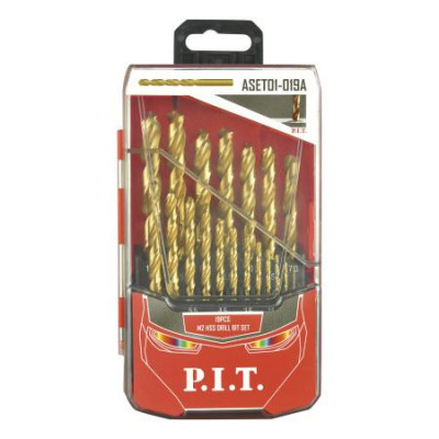 Набор сверл по металлу 1.0-10.0мм с шагом 0.5мм (кейс) (19 предметов) P.I.T. ASET01-019A