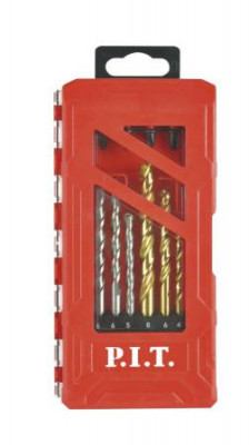 Набор сверл и бит бетон 4шт; металл 5шт; биты 5шт; магнитный держатель (кейс) (15 предметов) P.I.T. ASET05-015A