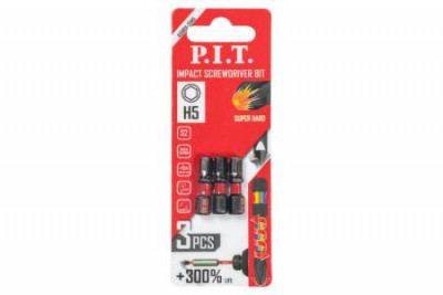 Бита ударная магнитная H5х25мм IMPACT торсионная зона (уп.3шт) P.I.T. ASDR01-25H5