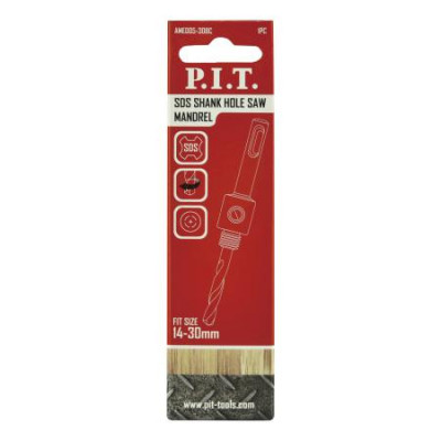 Адаптер для биметаллических коронок 14-30мм SDS-Plus центр. сверло P.I.T. AMED05-308C