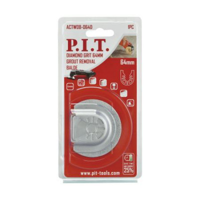 Насадка алмазная для реноваторов (МФИ) тротуарная плитка кирпич керамика 64мм P.I.T. ACTW08-064D