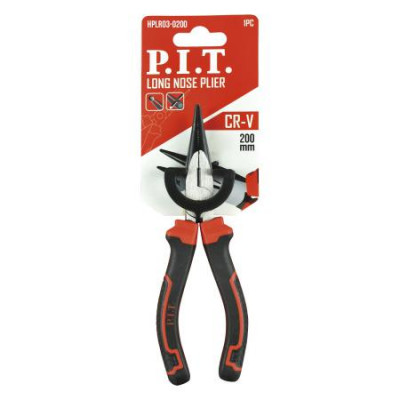 Длинногубцы 200мм двухкомпонентн. рукоятки P.I.T. HPLR03-0200