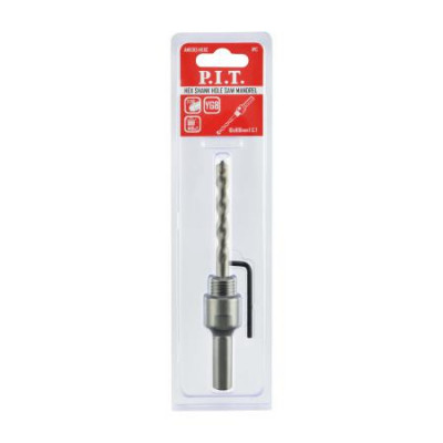 Адаптер для универсальных коронок М16х2 центр. сверло 10х100мм TCT хвостовик HEX P.I.T. AMED13-HEXC