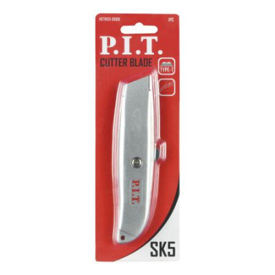 Нож с трапециевидным лезвием 61мм выдвижн. лезвие корпус метал. P.I.T. HCTK03-0009