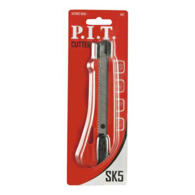 Нож строительный с сегментированным лезвием 18х100мм 7 сегментов P.I.T. HCTK02-0018