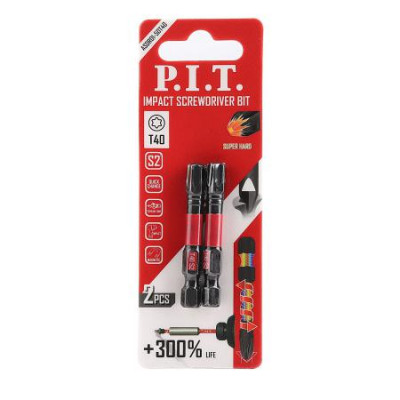 Бита ударная магнитная T40х50мм IMPACT торсионная зона (уп.2шт) P.I.T. ASDR01-50T40