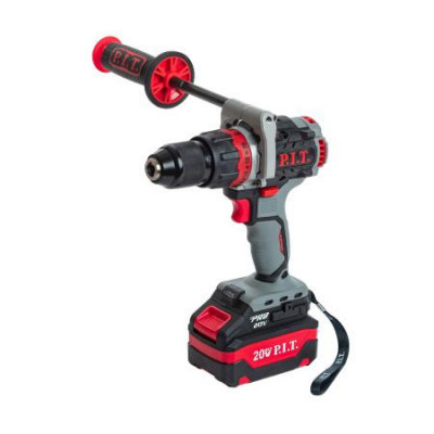 Дрель ударная аккумуляторная бесщеточная х-DRIVER 20В 110Нм 13мм 2 скорости 2х4А.ч заряд. устр. (кейс) P.I.T. PSB20H-13C/2