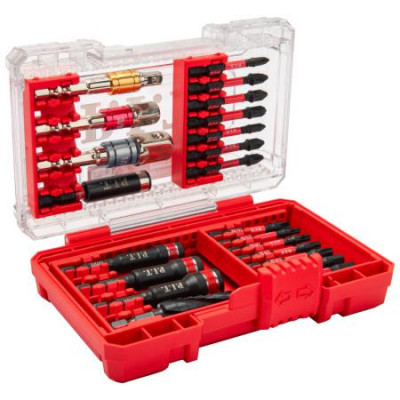 Набор ударных бит и торцевых головок DRUA адаптеры 1/2дюйм; 1/4дюйм; 3/8дюйм ступенчатое сверло (22 предмета) P.I.T. ASET04-0022