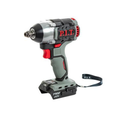 Гайковерт аккумуляторный бесщеточный IMPACT SOLO 20В 300Нм квадрат 1/2дюйм+HEX 1/4дюйм P.I.T. PIW20H-300B