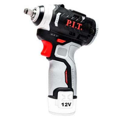 Гайковерт аккумуляторный бесщеточный IMPACT SOLO 12В 120Нм 3 скорости квадрат 3/8дюйм 0-3400уд P.I.T. PIW12K-120A