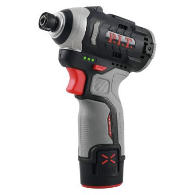 Винтоверт аккумуляторный бесщеточный IMPACT 12В 120Нм 3 скорости HEX 1/4дюйм 2х2А.ч заряд. устр. (кейс) P.I.T. PSD12K-120A/2