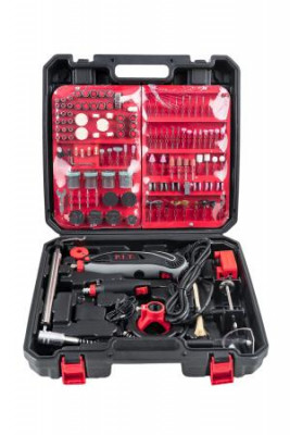 Гравер электрический МАСТЕР 150Вт бормашина 12В; цанга 2.4/3.5мм; 10000-33000об/мин (350 предметов) P.I.T. PMG200-C1