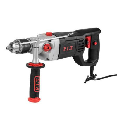 Дрель ударная электрический 1100Вт ключевой патрон 16мм 2 скорости 0-280/0-1400об/мин P.I.T. PSB16-C1