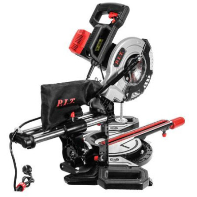 Пила торцовочная электрич. 1700Вт 210мм 3500/4900об/мин +-45град. протяжка лазер P.I.T. PCM210-C