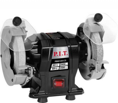 Станок точильный электрич. 200Вт 2950об/мин круг 125х12.7х16мм пылезащита P.I.T. PBG125-C3