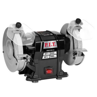 Станок точильный электрич. 300Вт 2950об/мин круг 150х12.7х20мм пылезащита P.I.T. PBG150-C3