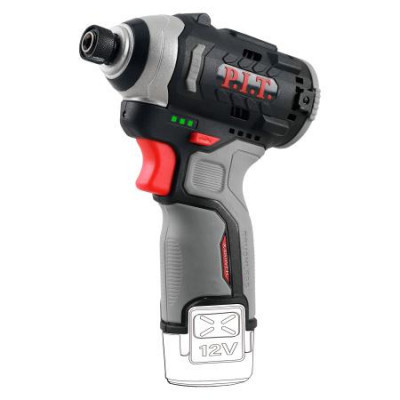 Винтоверт аккумуляторный бесщеточный IMPACT SOLO 12В 120Нм 3 скорости 0-4300уд HEX 1/4дюйм P.I.T. PSD12K-120A