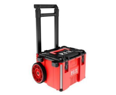 Ящик для инструментов системы STACKIN 44л 495х400х338мм ручка колеса 4.63кг P.I.T. HTLB02-4933