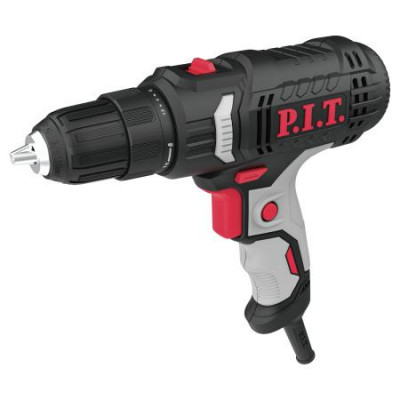 Дрель-шуруповерт электрическая 400Вт 35Нм регулир. 18+1 БЗП 10мм 2 скорости 0-550/1850об/мин P.I.T. PBM10-C3