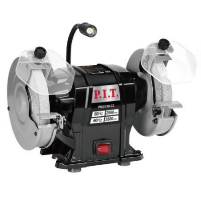 Станок точильный электрич. 300Вт 2950об/мин 150х12.7х20мм LED пылезащита P.I.T. PBG150-C2