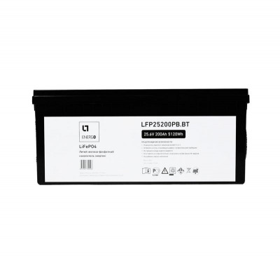 Накопитель энергии LFP LTE ESS 25.6В/200А.ч/5.12кВтч пл. корпус Bluetooth LT Energo LFP25200PB.BT